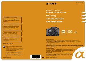 Käyttöohje Sony Alpha DSLR-A100W Digitaalikamera