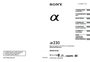 Használati útmutató Sony Alpha DSLR-A230H Digitális fényképezőgép