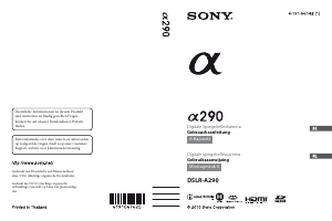 Handleiding Sony Alpha DSLR-A290 Digitale camera