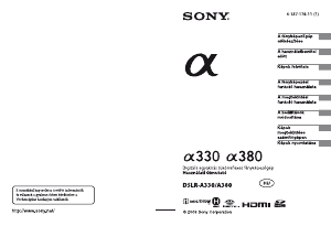 Használati útmutató Sony Alpha DSLR-A330 Digitális fényképezőgép