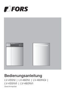 Bedienungsanleitung FORS LV 455 Ni N Geschirrspüler