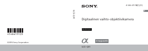 Käyttöohje Sony Alpha ILCE-QX1 Digitaalikamera