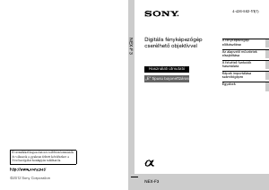 Használati útmutató Sony Alpha NEX-F3D Digitális fényképezőgép