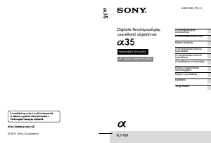 Használati útmutató Sony Alpha SLT-A35 Digitális fényképezőgép
