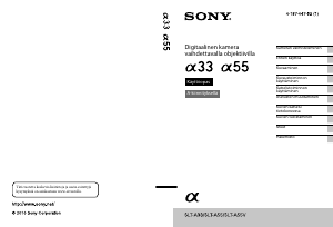 Käyttöohje Sony Alpha SLT-A55VY Digitaalikamera