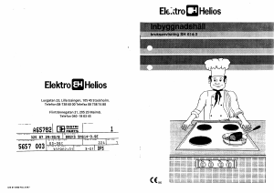 Bruksanvisning ElektroHelios SH614-3 Häll