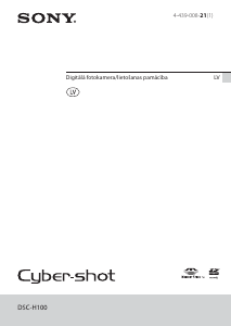 Rokasgrāmata Sony Cyber-shot DSC-H100 Digitālā kamera