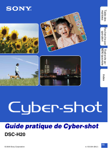 Mode d’emploi Sony Cyber-shot DSC-H20 Appareil photo numérique