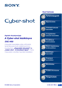 Használati útmutató Sony Cyber-shot DSC-H50 Digitális fényképezőgép