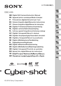 Használati útmutató Sony Cyber-shot DSC-H55 Digitális fényképezőgép