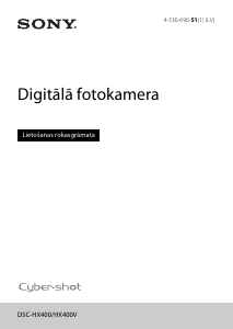 Rokasgrāmata Sony Cyber-shot DSC-HX400V Digitālā kamera