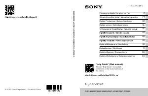 Käyttöohje Sony Cyber-shot DSC-HX90V Digitaalikamera