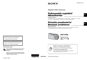 Használati útmutató Sony Cyber-shot DSC-P200 Digitális fényképezőgép
