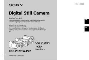 Bedienungsanleitung Sony Cyber-shot DSC-P52 Digitalkamera