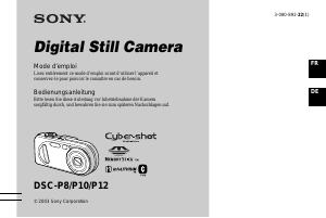 Bedienungsanleitung Sony Cyber-shot DSC-P8 Digitalkamera