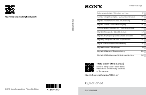Bedienungsanleitung Sony Cyber-shot DSC-RX10M4 Digitalkamera