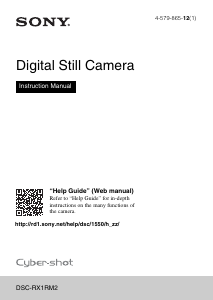 Manual Sony Cyber-shot DSC-RX1RM2 Digital Camera