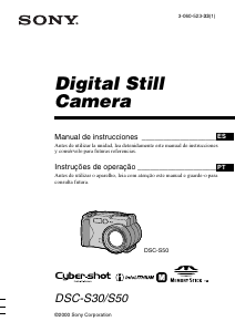 Manual de uso Sony Cyber-shot DSC-S50 Cámara digital