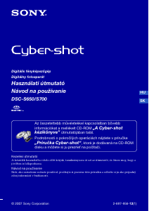 Használati útmutató Sony Cyber-shot DSC-S650 Digitális fényképezőgép