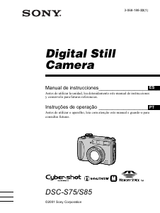 Bedienungsanleitung Sony Cyber-shot DSC-S85 Digitalkamera