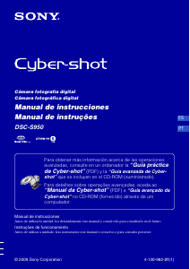 Manual Sony Cyber-shot DSC-S950 Câmara digital