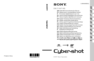 Kullanım kılavuzu Sony Cyber-shot DSC-T110D Dijital kamera