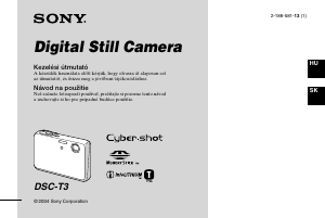 Használati útmutató Sony Cyber-shot DSC-T3 Digitális fényképezőgép