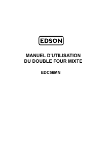 Mode d’emploi Edson EDC56MN Cuisinière