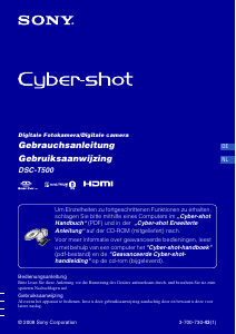 Bedienungsanleitung Sony Cyber-shot DSC-T500 Digitalkamera