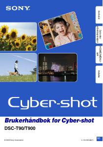 Bruksanvisning Sony Cyber-shot DSC-T900 Digitalkamera