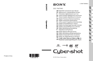 Käyttöohje Sony Cyber-shot DSC-T99 Digitaalikamera