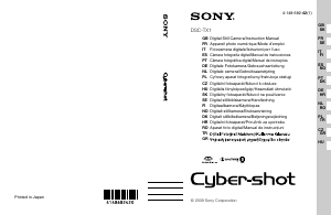 Bruksanvisning Sony Cyber-shot DSC-TX1 Digitalkamera