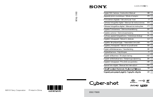 Návod Sony Cyber-shot DSC-TX20 Digitálna kamera