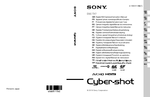 Bruksanvisning Sony Cyber-shot DSC-TX7 Digitalkamera