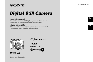 Használati útmutató Sony Cyber-shot DSC-V3 Digitális fényképezőgép
