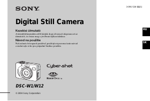 Használati útmutató Sony Cyber-shot DSC-W1 Digitális fényképezőgép