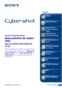 Manual de uso Sony Cyber-shot DSC-W120 Cámara digital