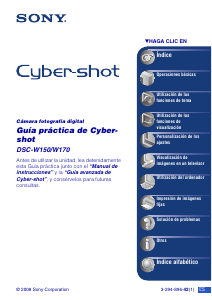 Manual de uso Sony Cyber-shot DSC-W150 Cámara digital