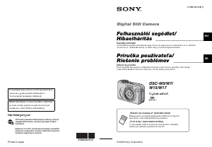 Használati útmutató Sony Cyber-shot DSC-W17 Digitális fényképezőgép