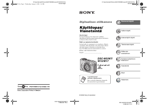 Käyttöohje Sony Cyber-shot DSC-W17 Digitaalikamera