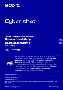 Bedienungsanleitung Sony Cyber-shot DSC-W300 Digitalkamera
