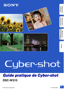 Mode d’emploi Sony Cyber-shot DSC-W310 Appareil photo numérique