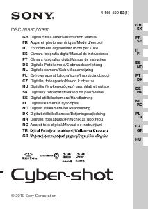 Käyttöohje Sony Cyber-shot DSC-W390 Digitaalikamera