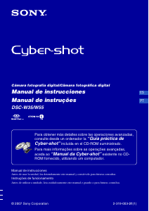 Manual Sony Cyber-shot DSC-W55 Câmara digital