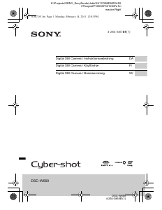 Käyttöohje Sony Cyber-shot DSC-W560 Digitaalikamera