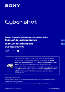 Manual Sony Cyber-shot DSC-W80 Câmara digital