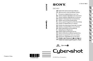 Bruksanvisning Sony Cyber-shot DSC-WX1 Digitalkamera