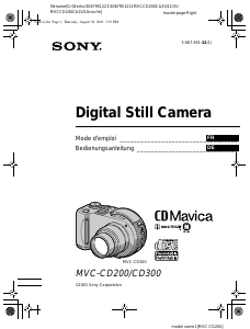 Bedienungsanleitung Sony MVC-CD300 Digitalkamera