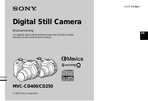 Bruksanvisning Sony MVC-CD400 Digitalkamera