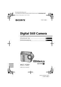 Manuale Sony MVC-FD87 Fotocamera digitale
